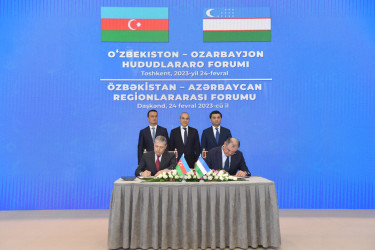 Niyazi Bayramov Özbəkistan-Azərbaycan Regionlararası Forumunda iştirak edib