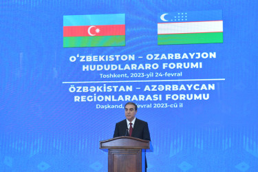 Niyazi Bayramov Özbəkistan-Azərbaycan Regionlararası Forumunda iştirak edib
