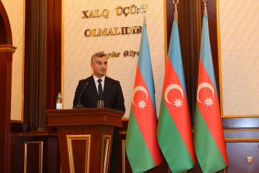 Niyazi Bayramov Aparatın əməkdaşlarını peşə bayramı münasibətilə təbrik edib