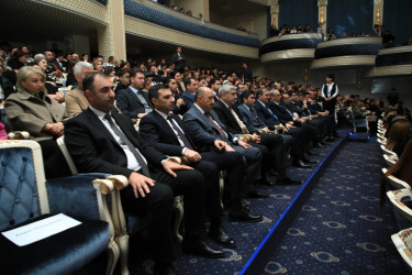 Gəncədə Xalq artisti Mənsum İbrahimovun 65 illik yubileyi münasibətilə yaradıcılıq gecəsi keçirilib