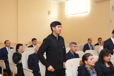 Niyazi Bayramov ADAU-da sakinlərlə görüşüb