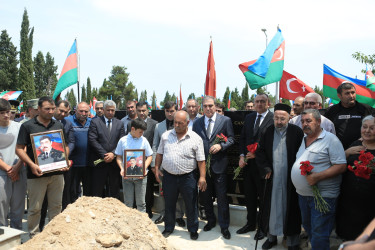 Gəncədə Birinci Qarabağ müharibəsi şəhidi Akif Abbasovun dəfn mərasimi keçirilib