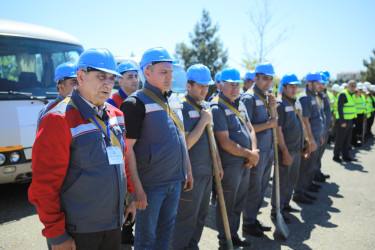 Gəncədə ərazi mülki müdafiə qüvvələri ilə xəbərdarlıq və toplanış üzrə  məşq keçirilib