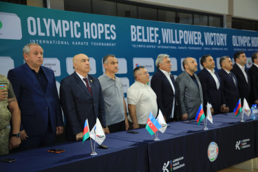 Gəncə İdman Sarayında “Olimpiya Ümidləri” beynəlxalq karate turniri keçirilib