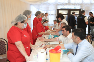 Gəncədə Aşura günü ilə əlaqədar olaraq könüllü qanvermə aksiyası təşkil olunub