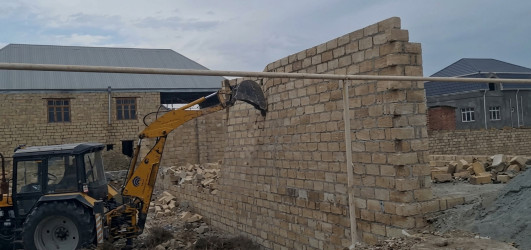 Gəncədə qanunsuz tikintilərə qarşı növbəti monitorinq keçirilib