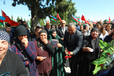 Gəncədə şəhid Asiman İmamverdiyevin il mərasimi keçirilib