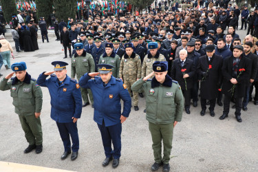 Gəncədə 20 Yanvar – Ümumxalq Hüzn Gününün 35-ci ldönümü ilə əlaqədar olaraq anım mərasimi keçirilib