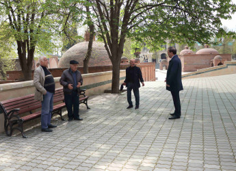 Niyazi Bayramov şəhərdə aparılan abadlıq, quruculuq və əsaslı təmir işləri ilə yerində tanış olub