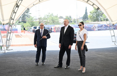 Gəncə şəhərində bazalt məhsullarının istehsalı müəssisəsinin təməli qoyulub