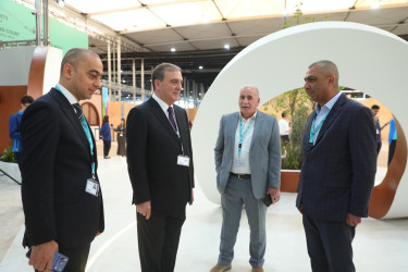 Niyazi Bayramov "Urban Expo" sərgisində Azərbaycan pavilyonu ilə tanış olub