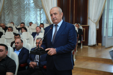 Gəncədə “Yanğınlara qarşı qabaqlayıcı tədbirlərin səmərəliliyinin artırılması” mövzusunda regional müşavirə keçirilib