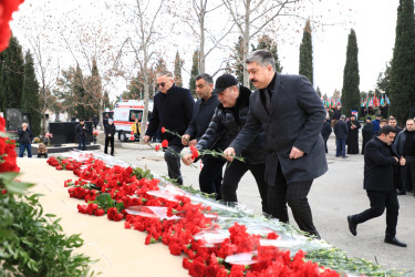 Gəncədə 20 Yanvar – Ümumxalq Hüzn Gününün 35-ci ldönümü ilə əlaqədar olaraq anım mərasimi keçirilib