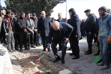 Türkiyədə zəlzələ nəticəsində həlak olan Şahin Vəliyev Gəncədə dəfn edilib