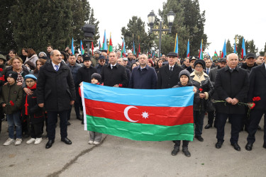 Gəncədə 20 Yanvar – Ümumxalq Hüzn Gününün 35-ci ldönümü ilə əlaqədar olaraq anım mərasimi keçirilib