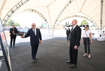 Gəncə şəhərində bazalt məhsullarının istehsalı müəssisəsinin təməli qoyulub