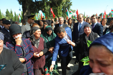 Gəncədə şəhid Asiman İmamverdiyevin il mərasimi keçirilib