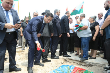 Gəncədə Birinci Qarabağ müharibəsi şəhidi Akif Abbasovun dəfn mərasimi keçirilib