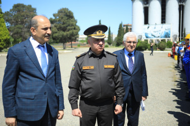 Gəncədə ərazi mülki müdafiə qüvvələri ilə xəbərdarlıq və toplanış üzrə  məşq keçirilib