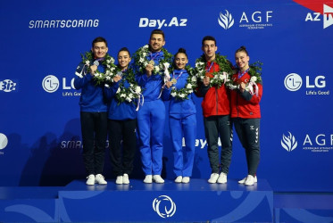 Gəncədə aerobika gimnastikası üzrə 14-cü Avropa Çempionatı yekunlaşıb