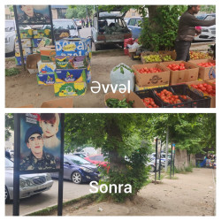 Gəncədə qanunsuz küçə ticarəti ilə məşğul olanlara qarşı tədbirlər görülür