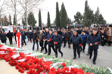 Gəncədə 20 Yanvar – Ümumxalq Hüzn Gününün 35-ci ldönümü ilə əlaqədar olaraq anım mərasimi keçirilib