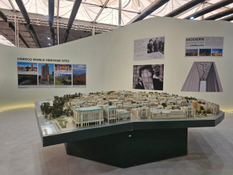 Niyazi Bayramov "Urban Expo" sərgisində Azərbaycan pavilyonu ilə tanış olub