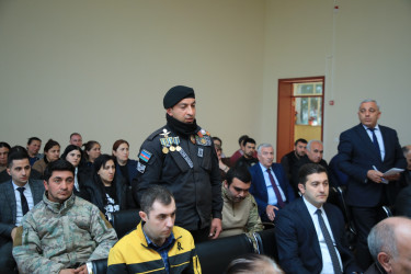 Niyazi Bayramov Gəncədə sakinlərlə növbəti səyyar görüş keçirib