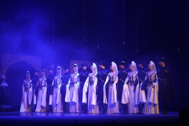 Gəncədə “Erisioni” Gürcüstan Dövlət Akademik Mahnı və Rəqs Ansamblının konsert proqramı keçirilib