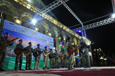 Gəncədə Zəfər Gününə həsr olunmuş möhtəşəm konsert proqramı keçirilib