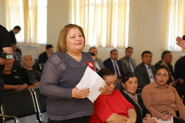 Niyazi Bayramov 3 nömrəli tam orta məktəbdə vətəndaşlarla görüş keçirib