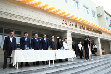 Gəncə şəhər 24 nömrəli tam orta ümumtəhsil məktəbinin əsaslı təmirdən sonra açılışı olub