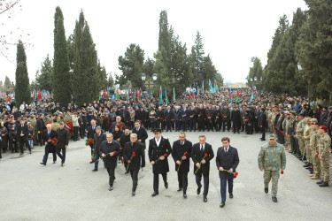 Gəncədə 20 Yanvar – Ümumxalq Hüzn Gününün 35-ci ldönümü ilə əlaqədar olaraq anım mərasimi keçirilib