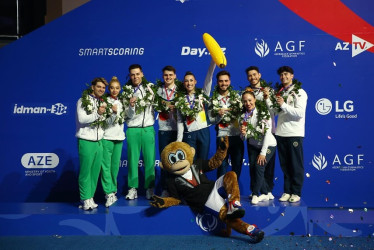 Gəncədə aerobika gimnastikası üzrə 14-cü Avropa Çempionatı yekunlaşıb