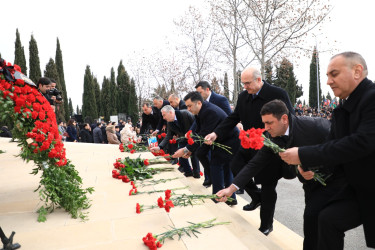 Gəncədə 20 Yanvar – Ümumxalq Hüzn Gününün 35-ci ldönümü ilə əlaqədar olaraq anım mərasimi keçirilib