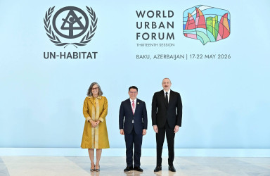 Prezident İlham Əliyev Bakıda Ümumdünya Şəhərsalma Forumunun 13-cü Sessiyasının (WUF13) açılış mərasimində iştirak edir