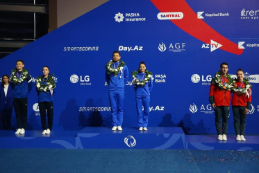 Gəncədə aerobika gimnastikası üzrə 14-cü Avropa Çempionatı yekunlaşıb