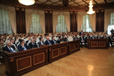 Gəncədə “Yanğınlara qarşı qabaqlayıcı tədbirlərin səmərəliliyinin artırılması” mövzusunda regional müşavirə keçirilib