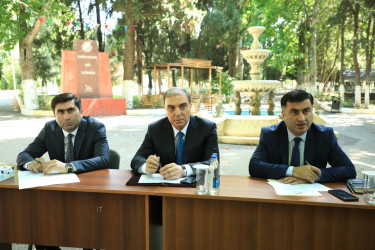 Niyazi Bayramov Aqrar Universitetdə qəbul keçirib