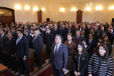 Gəncədə "Ağsaqqalların və gənclərin Qərbi azərbaycanlılara dəstək" mövzusunda regional konfrans keçirilib