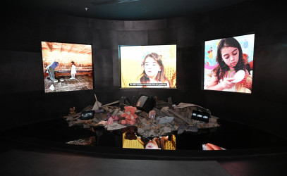 İlham Əliyev Gəncə Memorial Kompleksinin açılışında iştirak edib