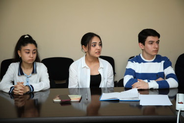 Gəncədə Uşaq Səfirlər Məclisinin regional nümayəndələri və fəallarla görüş keçirilib