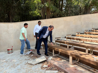 Niyazi Bayramov III MDB Oyunları ərəfəsində aparılan abadlıq işlərinə növbəti dəfə baxış keçirib