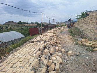 Gəncədə qanunsuz tikintiyə qarşı nəzarət tədbirləri davam etdirilir