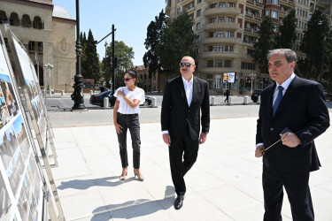 Prezident İlham Əliyev və birinci xanım Mehriban Əliyeva Gəncə şəhərində olublar