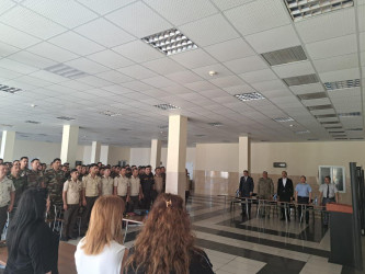 Gəncədə N saylı hərbi hissədə 15 İyun – Milli Qurtuluş Gününə həsr olunmuş tədbir keçirilib