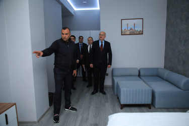 Gəncədə yeni istifadəyə verilən hotelə baxış keçirilib