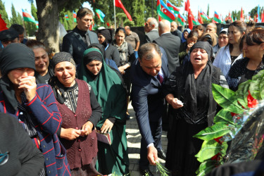 Gəncədə şəhid Asiman İmamverdiyevin il mərasimi keçirilib