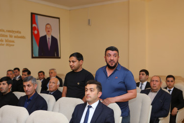 Niyazi Bayramov ADAU-da sakinlərlə görüşüb