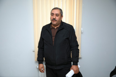 Niyazi Bayramov Gəncə Peşə Hazırlığı Mərkəzində vətəndaşlarla görüşüb